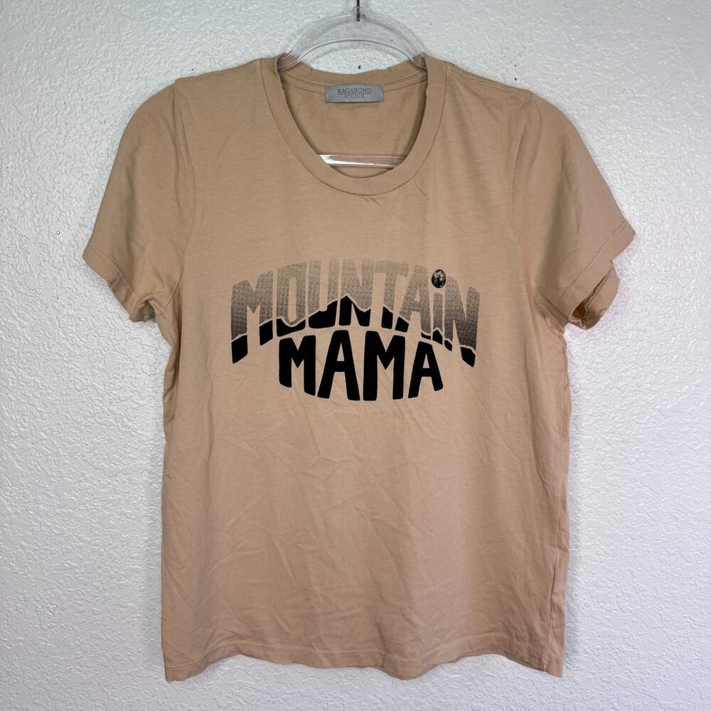 Ragabond Studio Free People Shirt Womens Large Mountain Mama Tee USA Classic